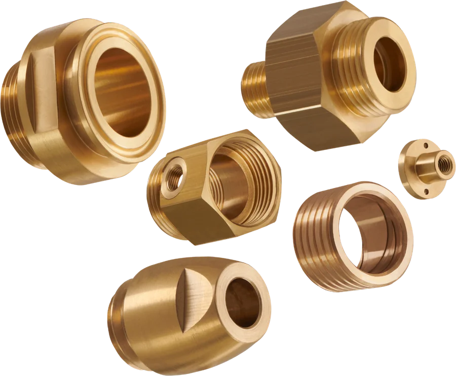 Componenti in ottone e bronzo